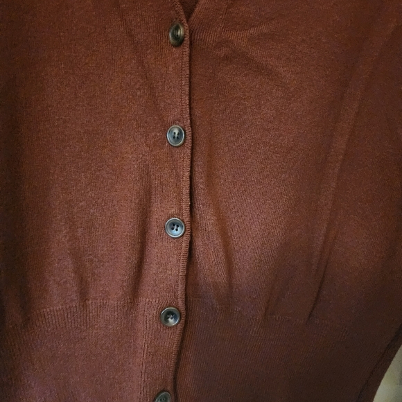 Men's Rust Cardigan by Topman - Picture 4 of 6
